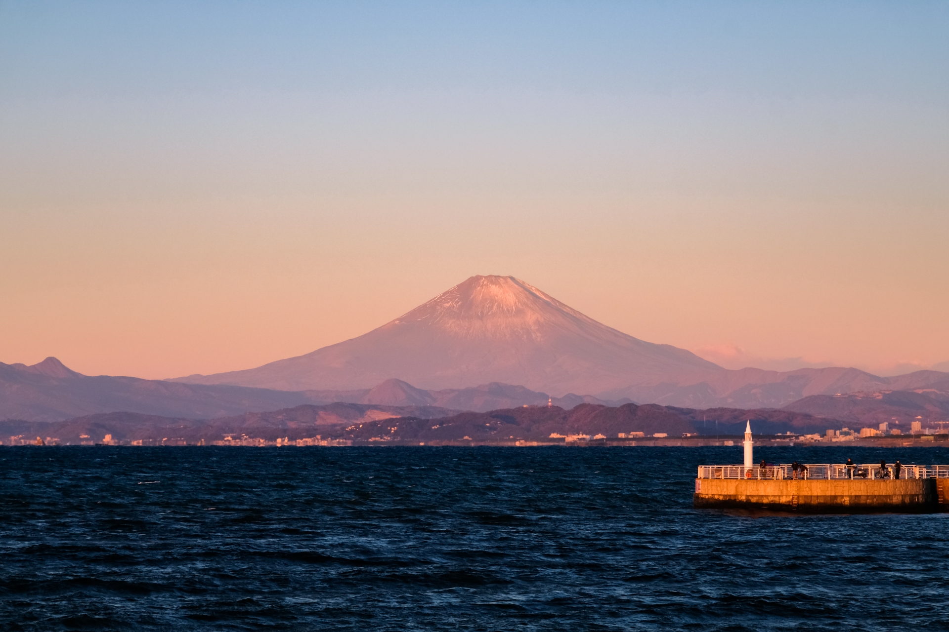 辻堂の朝の風景