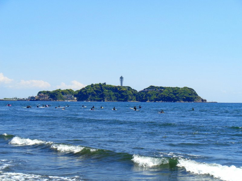 鵠沼海岸から江ノ島