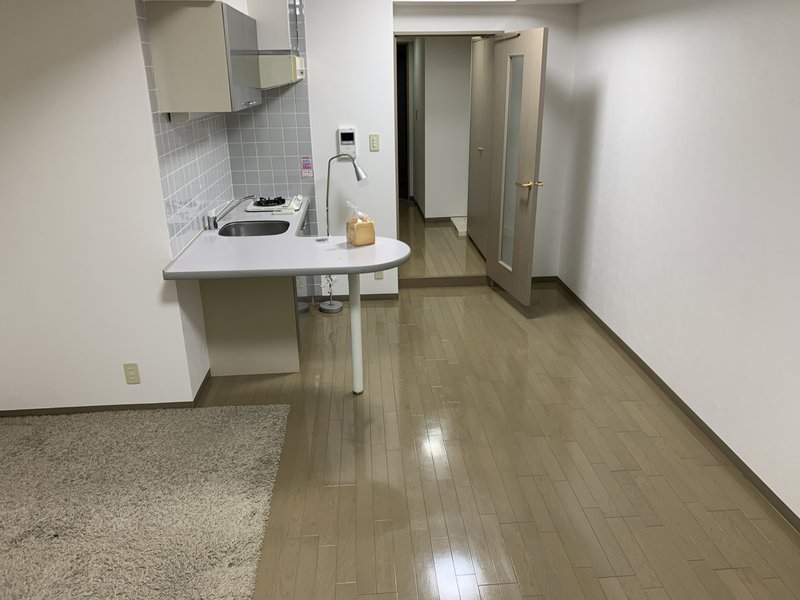 コンパクトな賃貸物件の室内 1Kキッチン