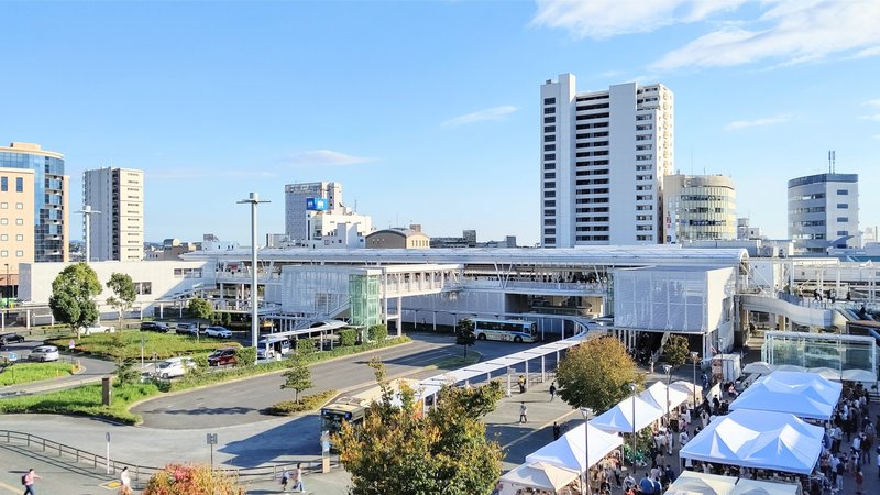 辻堂駅北口駅前広場とロータリー