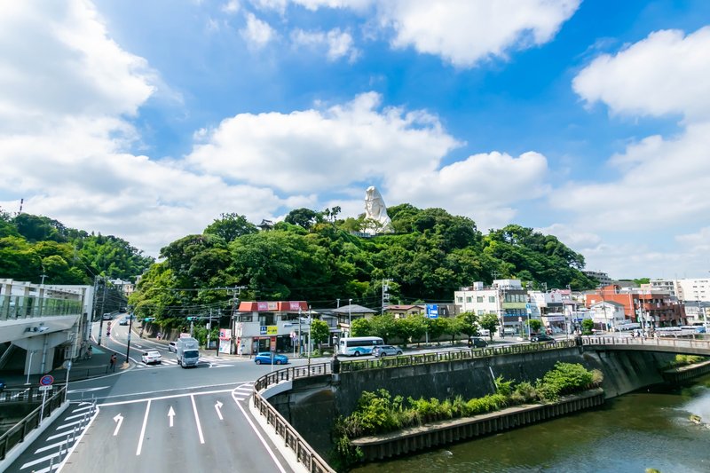 【神奈川県】大船駅西口から見える大船観音